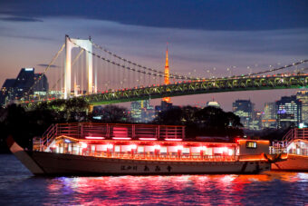 ✨風情あふれる貸切屋形船で特別な夜の宴✨
豊洲「千客万来」とチームラボプラネッツ TOKYO の幻想体験‼️